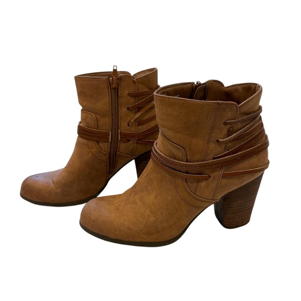 Madden Girl Denice Western Ankle Boots Sz 7.5